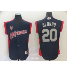 National League 20 Pete Alonso Navy 2019 MLB all star Game Player Jersey