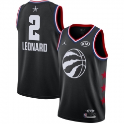 Raptors 2 Kawhi Leonard Black 2019 NBA All Star Game Jordan Brand Swingman Jersey