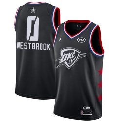 Thunder #0 Russell Westbrook Black Basketball Jordan Swingman 2019 All Star Game Jersey