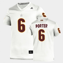 Men Arizona State Sun Devils Geordon Porter Replica White Football Jersey