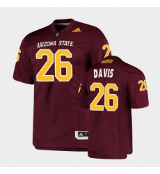 Men Arizona State Sun Devils Keith Davis College Football Maroon Premier Jersey