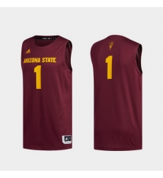 Men Arizona State Sun Devils Maroon Swingman Basketball Jersey