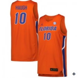 Men Florida Gators  10 Thomas Haugh Orange Limited College Basketball Jersey