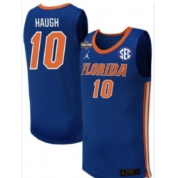 Men Florida Gators  10 Thomas Haugh Royal Limited College Basketball Jersey