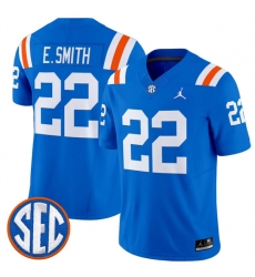 Men Florida Gators 22 Emmitt Smith Royal 1960s Throwback F U S E Vapor Limited Stitched Football Jersey Men Florida Gators 22 Emmitt Smith Royal 1960s Throwback F U S E Vapor Limited Stitched Football Jersey