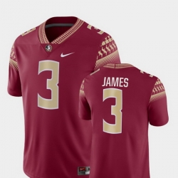 Men Florida State Seminoles Derwin James 3 Garnet Game College Football Jersey