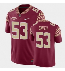 Men Florida State Seminoles Maurice Smith Game Garnet College Football Jersey