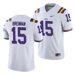 LSU Tiger Myles Brennan White College Football Men'S Jersey