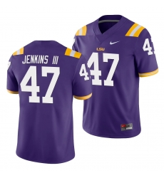 LSU Tiger Nelson Jenkins Iii Purple Game Men'S Jersey