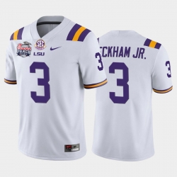 LSU Tiger Odell Beckham Jr. White Home Men'S Jersey