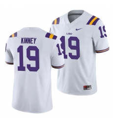 LSU Tiger Walker Kinney White College Football Men'S Jersey