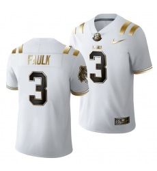 Lsu Tigers Kevin Faulk Golden Edition Limited Nfl White Jersey