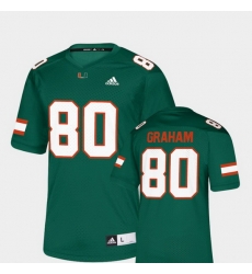 Men Miami Hurricanes Jimmy Graham 80 Green Nflpa Alumni Chase Replica Jersey