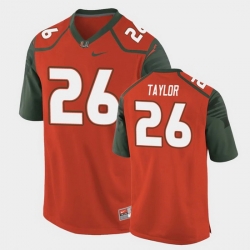 Men Miami Hurricanes Sean Taylor Replica Orange College Football Jersey