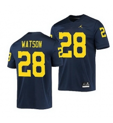 Michigan Wolverines Brandon Watson Navy Game Men'S Jersey