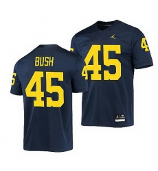 Michigan Wolverines Peter Bush Navy Game Men'S Jersey