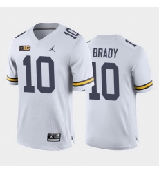 Michigan Wolverines Tom Brady White Away Men'S Jersey