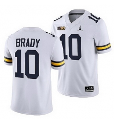 Michigan Wolverines Tom Brady White Nfl Alumni Mvp Men Jersey