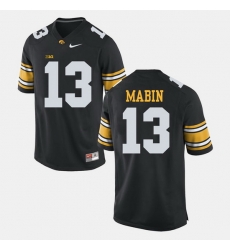 Greg Mabin Black Iowa Hawkeyes Alumni Football Game Jersey