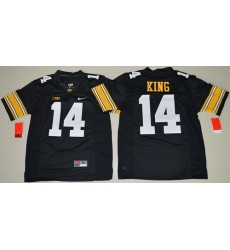 Iowa Hawkeyes 14 Desmond King Black College Football Jersey