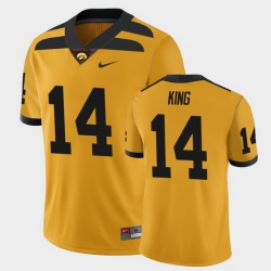 Men Iowa Hawkeyes Desmond King College Football Gold Alternate Game Jersey