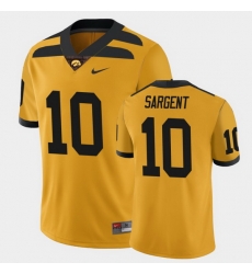 Men Iowa Hawkeyes Mekhi Sargent College Football Gold Alternate Game Jersey