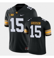 Men Iowa Hawkeyes Tyler Goodson Game Black College Football Jersey