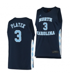 North Carolina Tar Heels Andrew Platek Navy Alternate Men Jersey