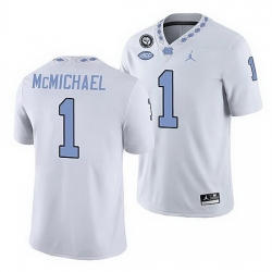 North Carolina Tar Heels Kyler Mcmichael White Game Football Replica Jersey