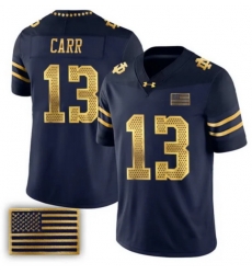 Men Notre Dame Fighting Irish 13 CJ Carr Navy F U S E 2026 Shamrock Series Stitched Jersey Men Notre Dame Fighting Irish 13 CJ Carr Navy F U S E 2026 Shamrock Series Stitched Jersey