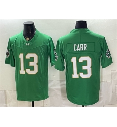 Men Notre Dame Fighting Irish  13 Riley Leonard Green F U S E  Limited Stitched Jersey