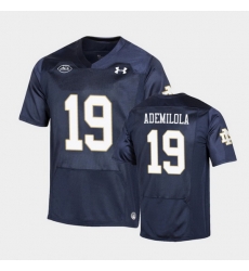 Men Notre Dame Fighting Irish Justin Ademilola Replica Navy College Football Playoff Jersey