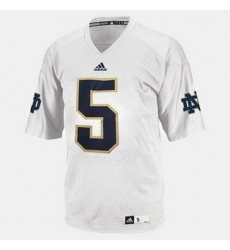 Men Notre Dame Fighting Irish Manti Te'O College Football White Jersey