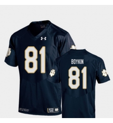 Men Notre Dame Fighting Irish Miles Boykin 81 Navy College Football Replica Jersey