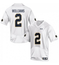 Men Under Armour 2 Limited White Dexter Williams Notre Dame Fighting Irish Alumni Football Jersey