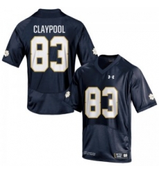 Men Under Armour 83 Replica Navy Blue Chase Claypool Notre Dame Fighting Irish Alumni Football Jersey