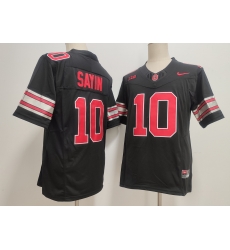 Men Ohio State Buckeyes 10 Julian Sayin Black F U S E Limited Stitched Jersey Men Ohio State Buckeyes 10 Julian Sayin Black F U S E Limited Stitched Jersey