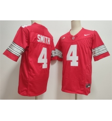 Men Ohio State Buckeyes  4 Jeremiah Smith Red F U S E  Limited Stitched Jersey