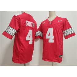Men Ohio State Buckeyes  4 Jeremiah Smith Red F U S E  Limited Stitched Jersey