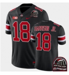 Men's Jersey Ohio State Buckeyes Marvin Harrison Jr. Black 2022 Rose Bowl Champions CFP Jersey