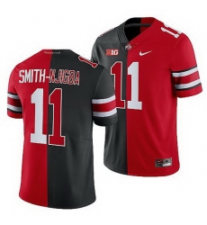 Ohio State Buckeyes Jaxon Smith Njigba Scarlet Black Split Edition Men Jersey