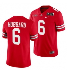 Ohio State Buckeyes Sam Hubbard Scarlet 2021 Sugar Bowl Champions College Football Playoff College Football Playoff Jersey