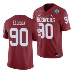 Oklahoma Sooners Josh Ellison Crimson 2020 Cotton Bowl Men'S Jersey