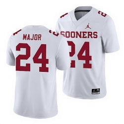 Oklahoma Sooners Marcus Major White Game Men'S Jersey