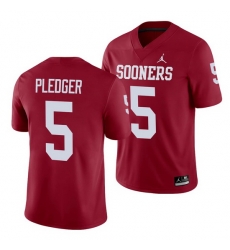 Oklahoma Sooners T.J. Pledger Crimson Alumni Men'S Jersey