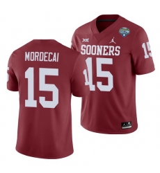 Oklahoma Sooners Tanner Mordecai Crimson 2020 Cotton Bowl Men'S Jersey