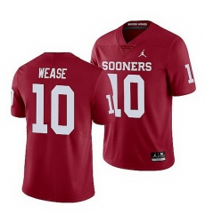 Oklahoma Sooners Theo Wease Crimson Limited Men'S Jersey