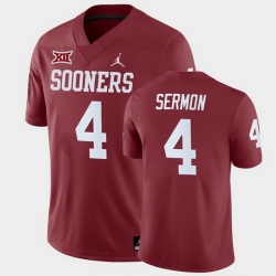 Oklahoma Sooners Trey Sermon Crimson Home Men'S Jersey