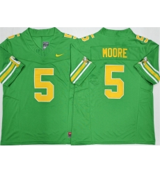 Men Oregon Ducks 5 Dakorien Moore 2026 Green F U S E  Stitched Jersey