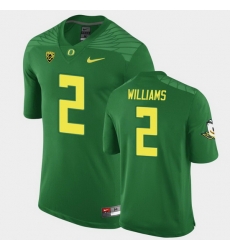 Men Oregon Ducks Devon Williams Replica Green Game Football Jersey